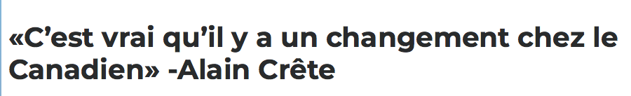 Marc Bergevin avait raison..
