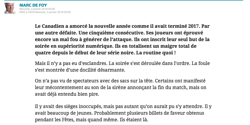 Marc Bergevin CONGÉDIÉ!!!!!! Par le Journal de Montréal!!!!!!!!