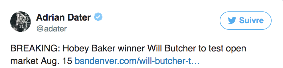 Marc Bergevin devra lâcher un coup de fil à Will Butcher...