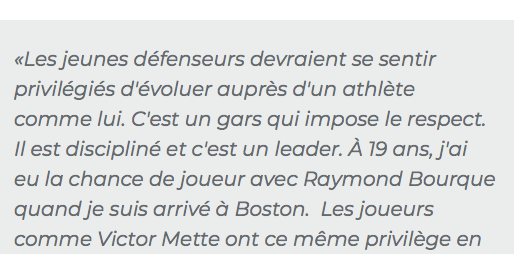 Marc Bergevin est au 7e ciel....Les anciens PLOMBIERS du CH vantent Shea Weber..