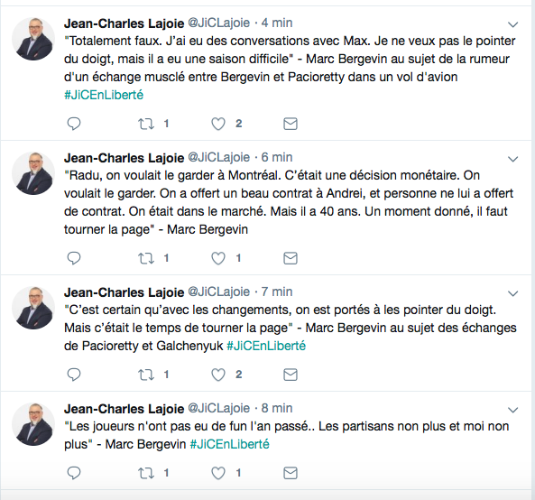 Marc Bergevin est aussi MENTEUR qu'avant..