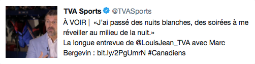 Marc Bergevin est en campagne de séduction...