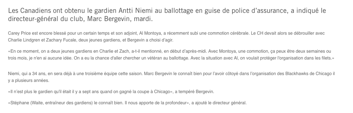 Marc Bergevin est en DÉPRESSION?