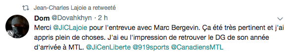 Marc Bergevin, est fier de son coup...