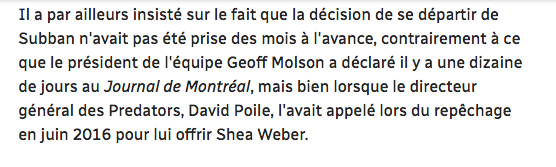 Marc Bergevin est TANNÉ des joueurs qui s'en foutent de perdre...