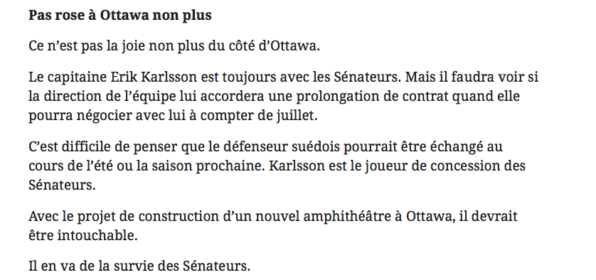 Marc Bergevin est une VRAIE HONTE..Marc de Foy est une HONTE...encore plus HONTEUSE..