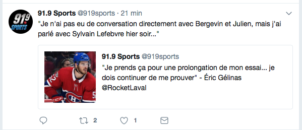  Marc Bergevin et Claude Julien se CAL...tellement d'Éric Gélinas..