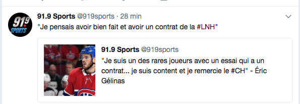Marc Bergevin et Claude Julien se CAL...tellement d'Éric Gélinas..