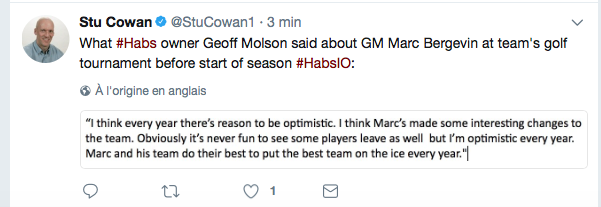 Marc Bergevin et Geoff Molson ont oublié..