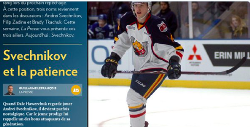 Marc Bergevin et Trevor Timmins vont tout faire pour avoir Andrei Svechnikov...