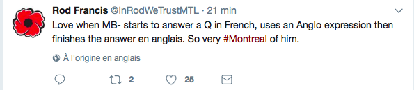 Marc Bergevin était BILINGUE en TA...