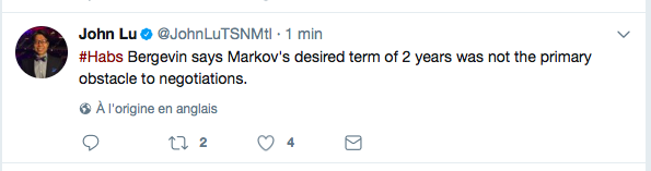 Marc Bergevin le confirme sans le savoir..