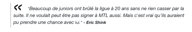 Marc Bergevin ne peut plus sortir dans la rue...