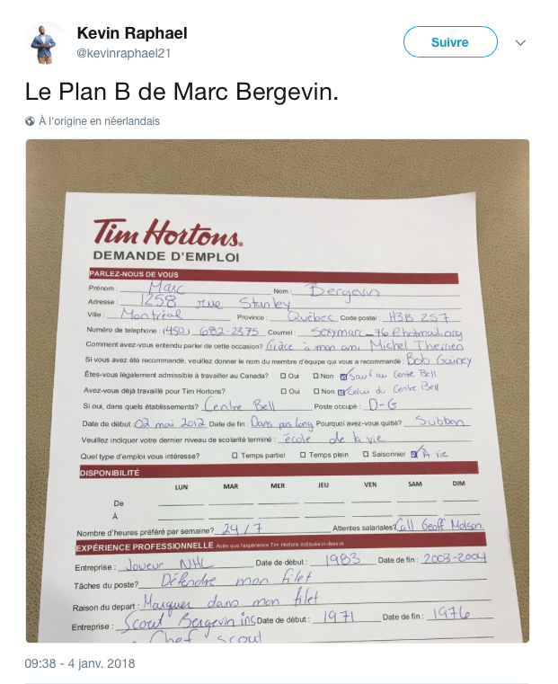 Marc Bergevin se fait HUMILIER...