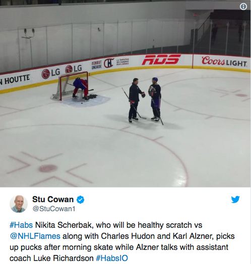 Marc Bergevin songe de plus en plus en envoyer Nikita Scherbak...