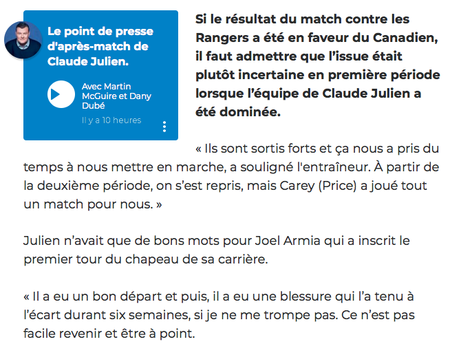 Marc Bergevin va avoir ENVIE de faire un autre ARMIA TRADE!!!!