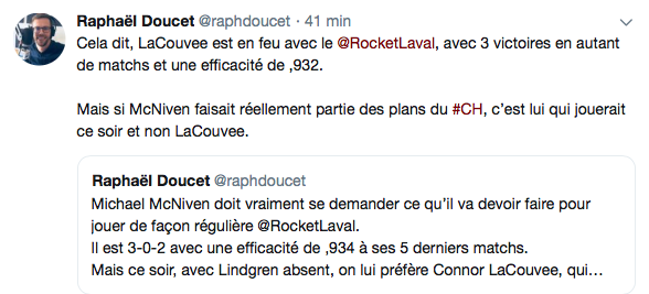 Marc Bergevin va devoir arrêter de signer des gardiens pas repêchés...