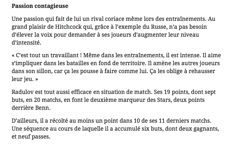 Marc Bergevin va lire ça...Et va pleurer...