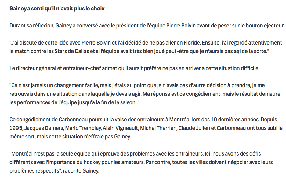 Marc Bergevin va se faire CARBOniser...HAHA!!!!