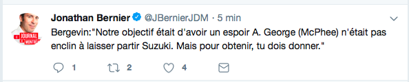 Marc Bergevin voulait un espoir A...