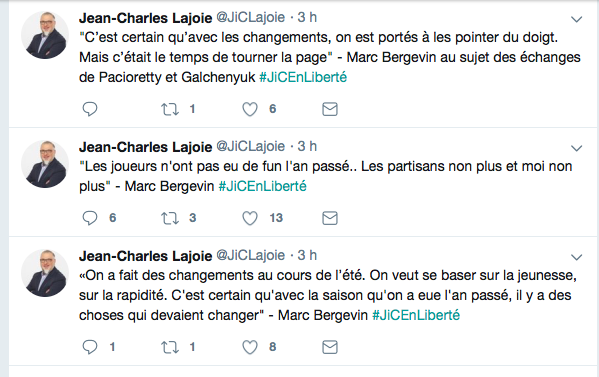Marc Bergevin...a bien choisi son journaliste...