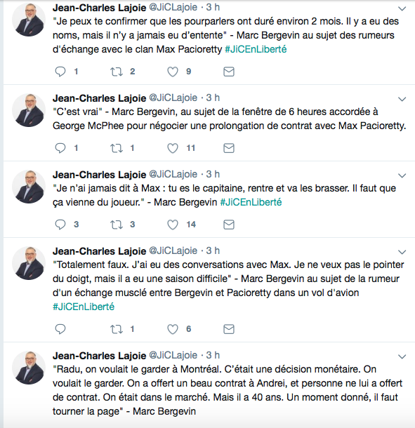 Marc Bergevin...a bien choisi son journaliste...
