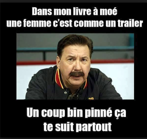 Marc Bergevin...c'est comme une femme...HAHA!!!!
