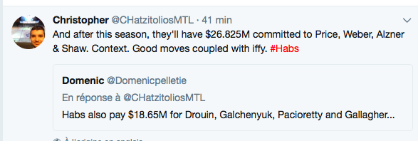 Marc Bergevin...se GRATTE la TÊTE...