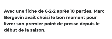 Marc Bergevin....s'est FOUTU de leur YEULE par en-dessous...