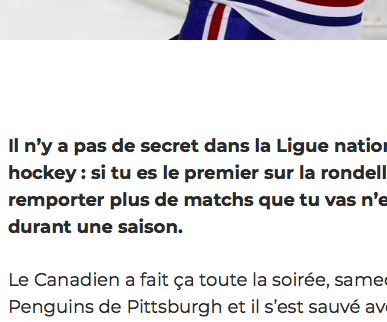 Marc Bergevin...sourit en coin en ce moment...