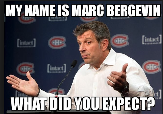 Marc Bergevin...une GIROUETTE selon un avocat travaillant pour une équipe canadienne de la LNH.