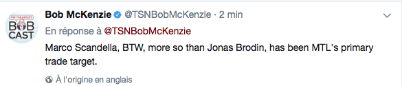 Marco Scandella maintenant le PLAN A de Bergevin?