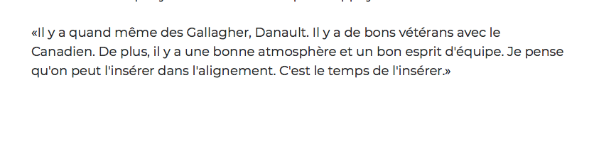 Mario Tremblay aurait dû se dire ça..