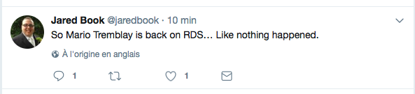 Mario Tremblay de retour à RDS...