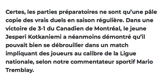 Mario Tremblay s'EXCITE!!!!!