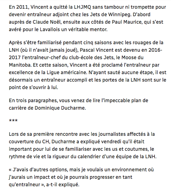Martin Leclerc LICHE le CUL de DOM DOM DUCHARME sans bon sens..