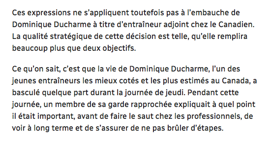 Martin Leclerc LICHE le CUL de DOM DOM DUCHARME sans bon sens..