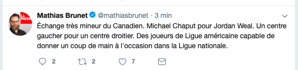 Mathias Brunet n'est pas EXCITÉ PANTOUTE par la transaction...