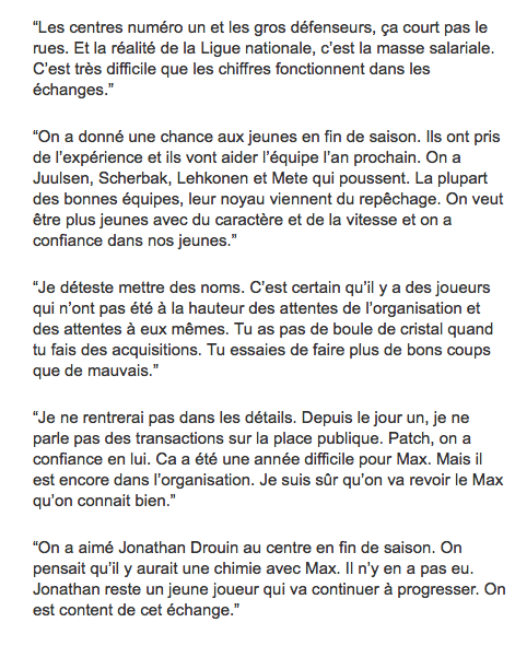 Mathias Brunet nous CALL la conférence de presse de cet après-midi...