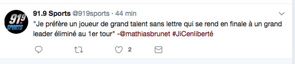 Mathias Brunet se fait NIAISER parce que PK Subban n'a pas de A..et sa réponse...OUCH...