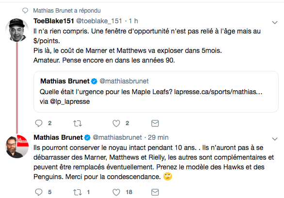Mathias Brunet traité de HAS BEEN...