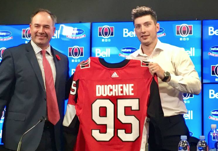 Matt Duchene est en train de CHOKER..