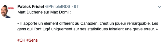 Matt Duchene veut jouer à Montréal...
