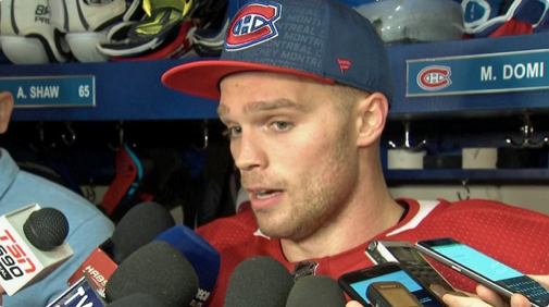 Max Domi a dû se retenir, pour ne pas rire...