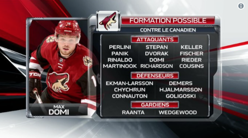 Max Domi au CENTRE...pour Marc Bergevin...