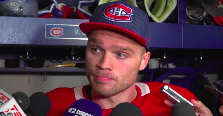 Max Domi commence à sauter les points de presse....