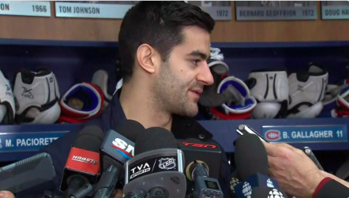 Max Pacioretty a le TEINT..JAUNÂTRE...