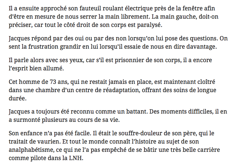 Max Pacioretty devrait aller visiter Jacques Demers à l'hôpital..
