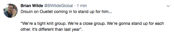 Max Pacioretty disait de ne pas se défendre entre eux ?