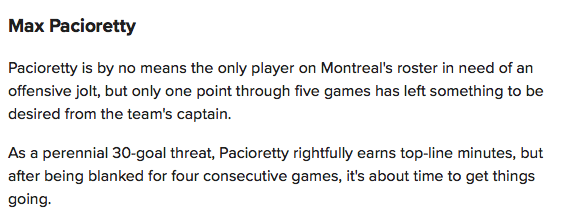 Max Pacioretty et Alex Radulov s'ennuient l'un de l'autre...